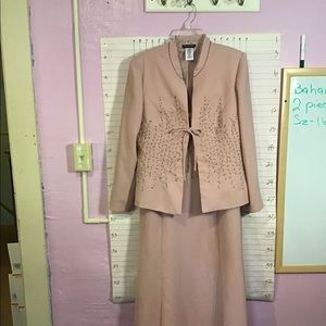 BAHARI ... NWOT vintage evening gown sz16  mauve